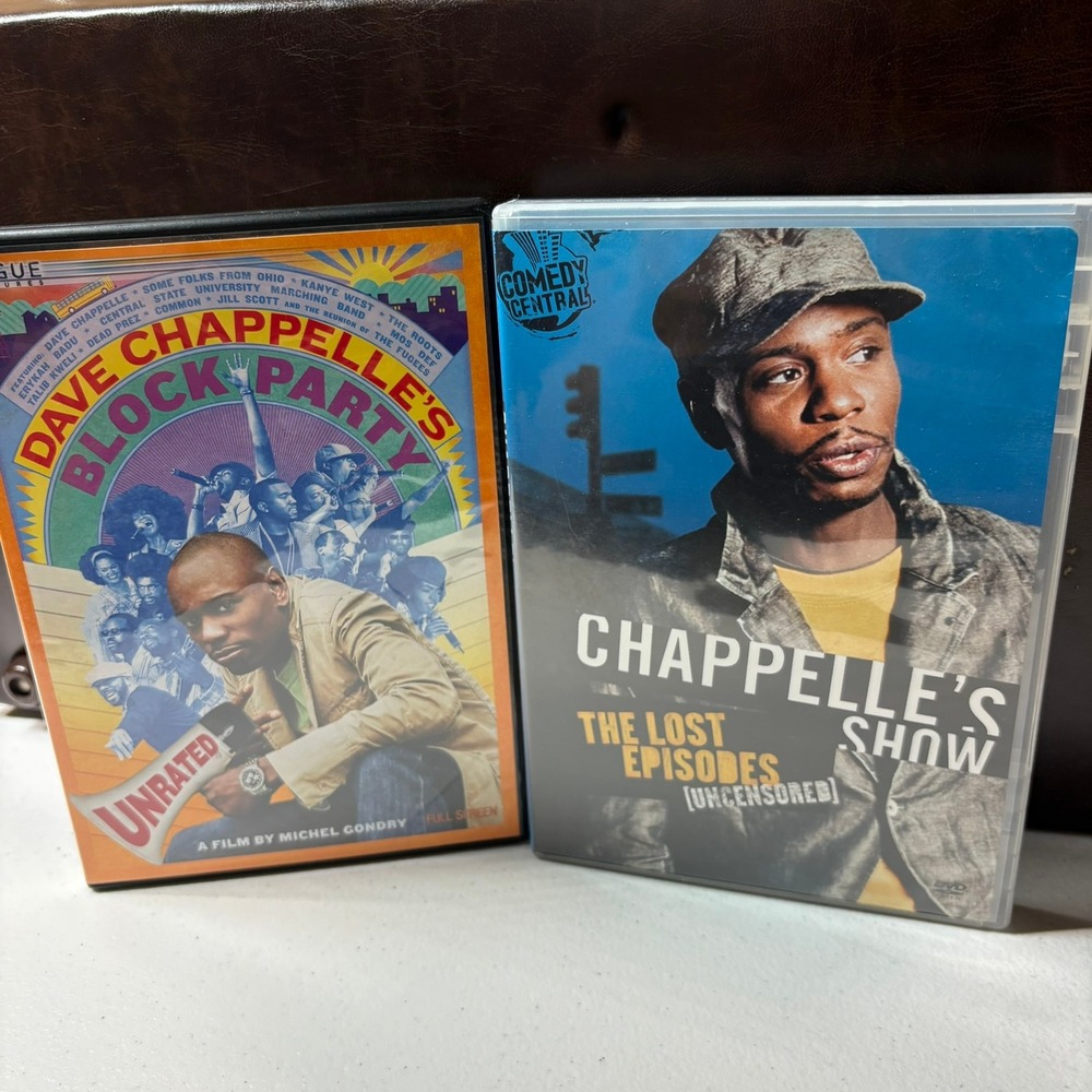 Dave Chappelle Block Party & Lost Episodes DVD Bundle Unrated 2006 Comedy